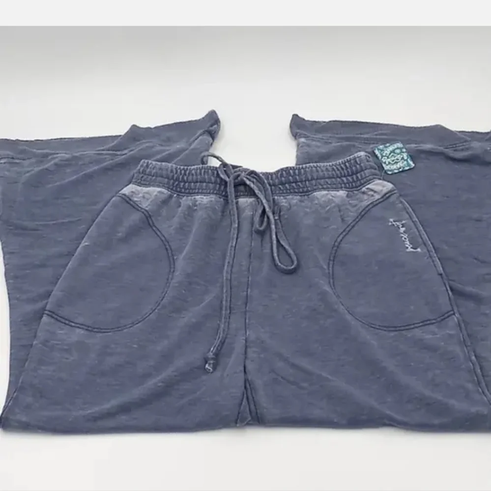 Free People Cozy Cool Girl Lounge Pants, Dark Sapphire Blue, BNWT - Picture 5 of 9